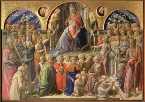 De Kroning van de Maagd, 1441-7 door Fra Filippo Lippi